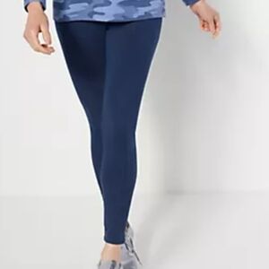 D&Co. Active 3XP Blue Leggings Sleek Stretchy Fit